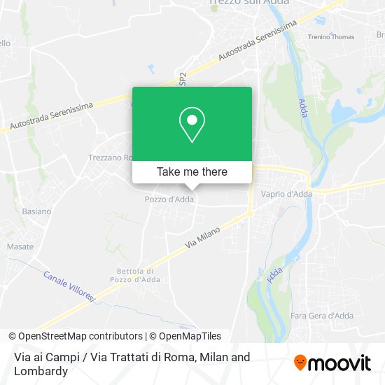 Via ai Campi / Via Trattati di Roma map