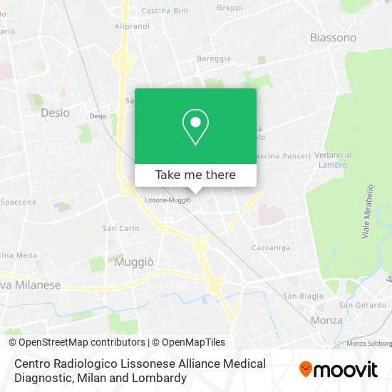Centro Radiologico Lissonese Alliance Medical Diagnostic map