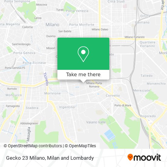 Gecko 23 Milano map