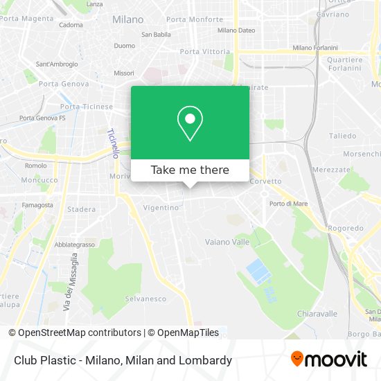 Club Plastic - Milano map