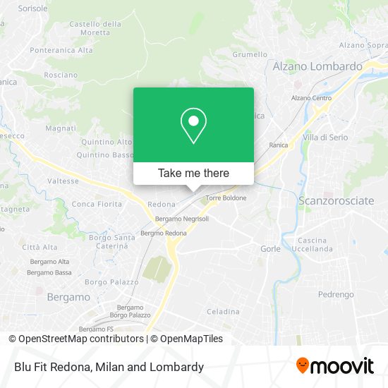 Blu Fit Redona map