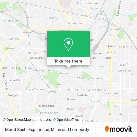 Mood Sushi Experience map