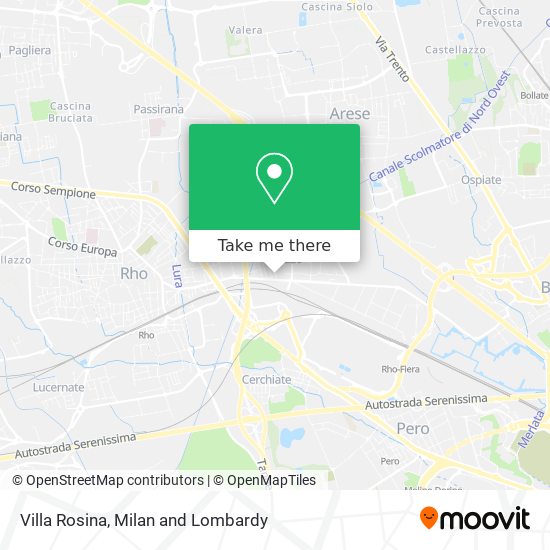 Villa Rosina map