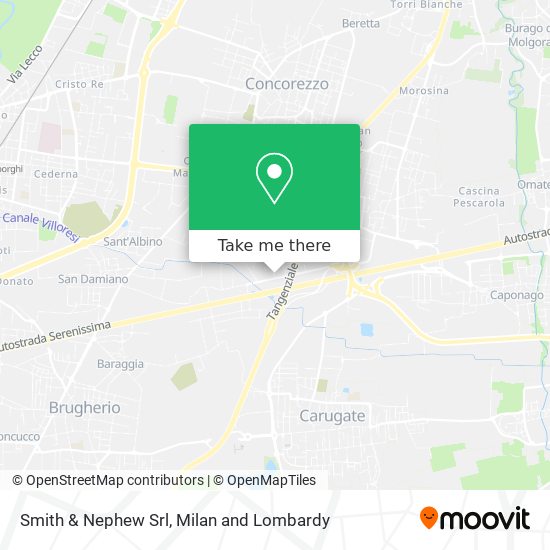 Smith & Nephew Srl map