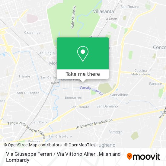 Via Giuseppe Ferrari / Via Vittorio Alfieri map