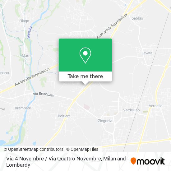 Via 4 Novembre / Via Quattro Novembre map