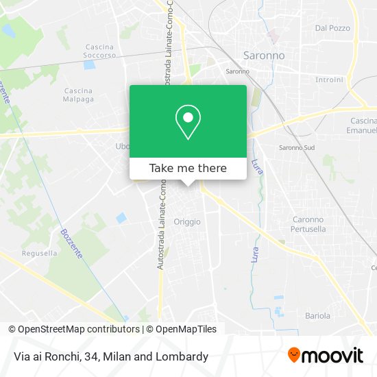 Via ai Ronchi, 34 map