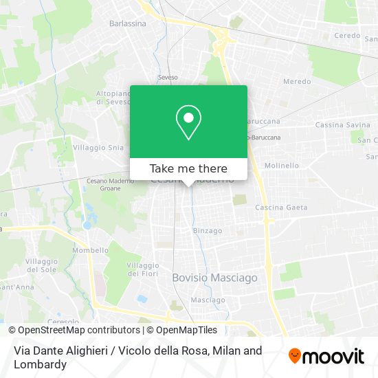 Via Dante Alighieri / Vicolo della Rosa map