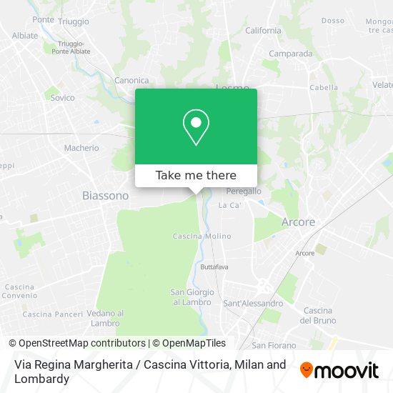Via Regina Margherita / Cascina Vittoria map
