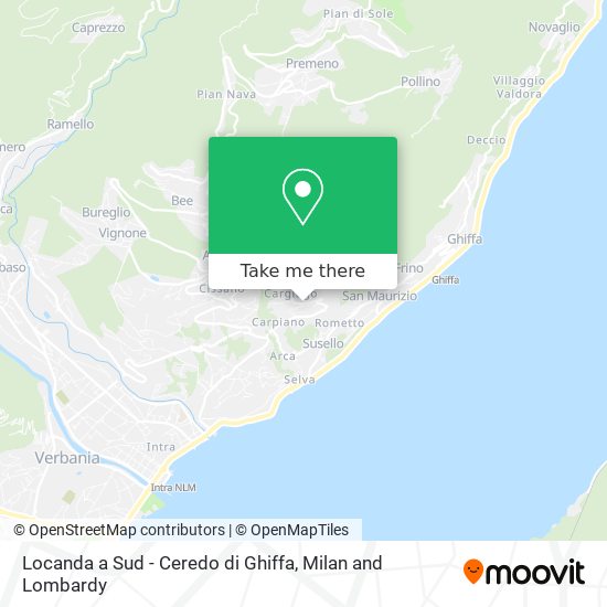 Locanda a Sud - Ceredo di Ghiffa map