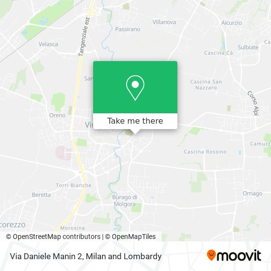 Via Daniele Manin  2 map