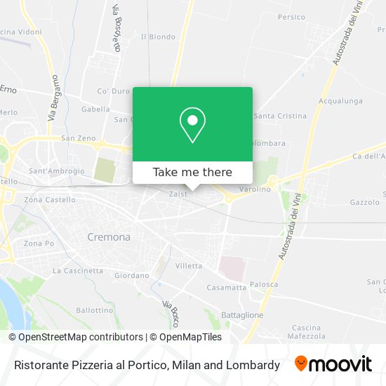 Ristorante Pizzeria al Portico map
