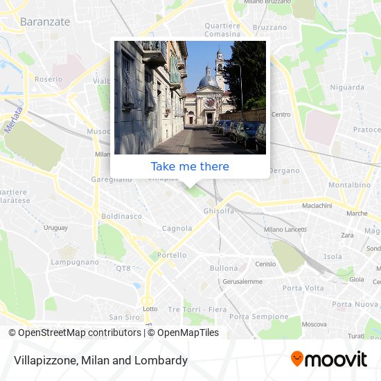 Villapizzone map