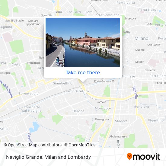 Naviglio Grande map