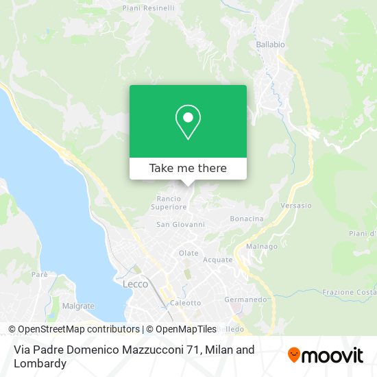 Via Padre Domenico Mazzucconi  71 map