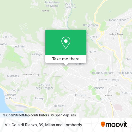 Via Cola di Rienzo, 39 map