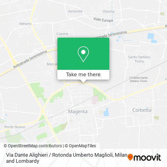 Via Dante Alighieri / Rotonda Umberto Maglioli map