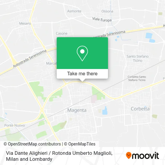 Via Dante Alighieri / Rotonda Umberto Maglioli map
