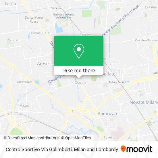 Centro Sportivo Via Galimberti map