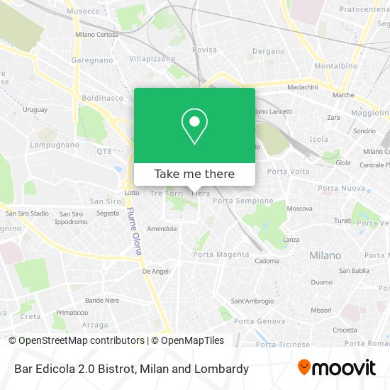 Bar Edicola 2.0 Bistrot map
