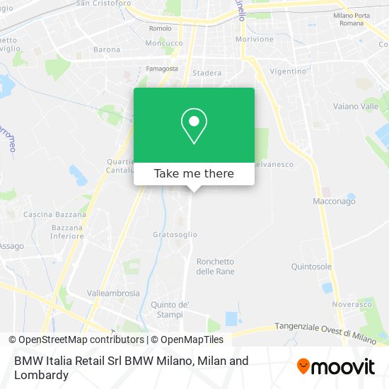 BMW Italia Retail Srl BMW Milano map