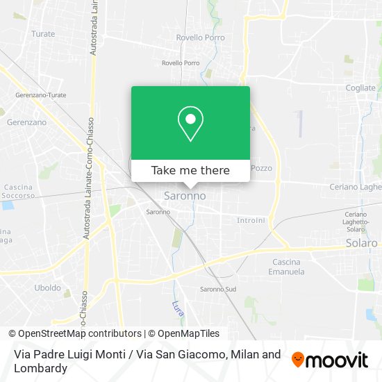 Via Padre Luigi Monti / Via San Giacomo map
