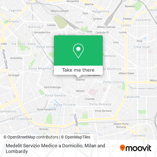 Medelit Servizio Medico a Domicilio map