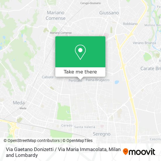 Via Gaetano Donizetti / Via Maria Immacolata map