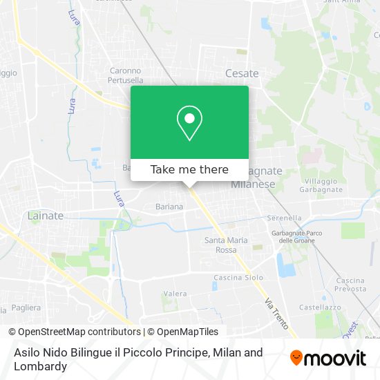 Asilo Nido Bilingue il Piccolo Principe map