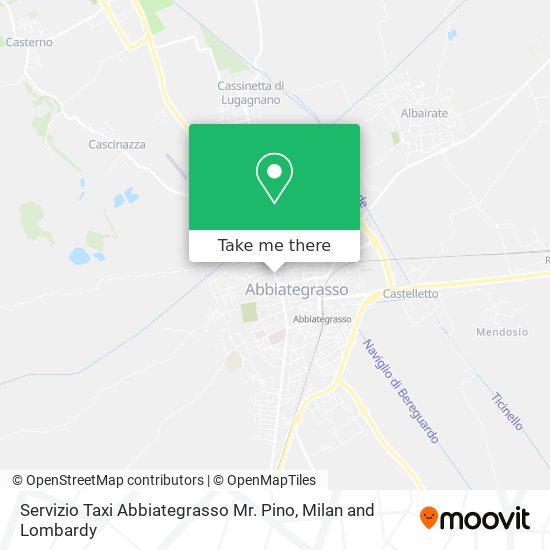 Servizio Taxi Abbiategrasso Mr. Pino map