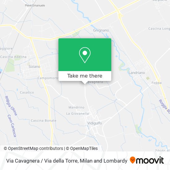 Via Cavagnera / Via della Torre map
