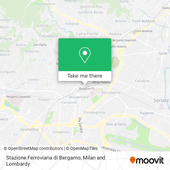 Stazione Ferroviaria di Bergamo map