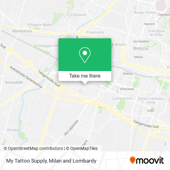 My Tattoo Supply map