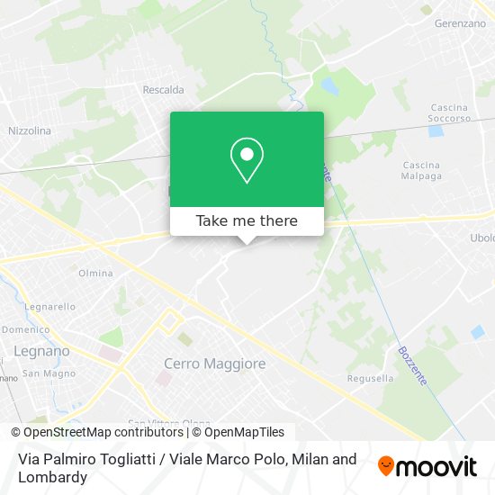Via Palmiro Togliatti / Viale Marco Polo map