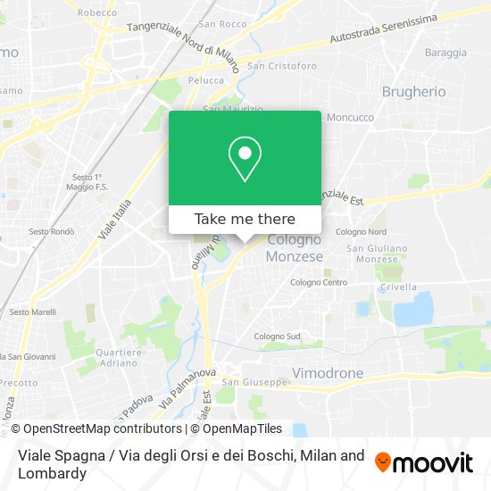 Viale Spagna / Via degli Orsi e dei Boschi map
