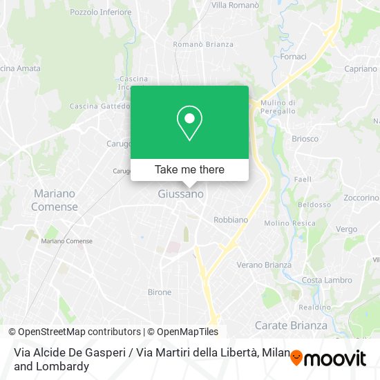 Via Alcide De Gasperi / Via Martiri della Libertà map