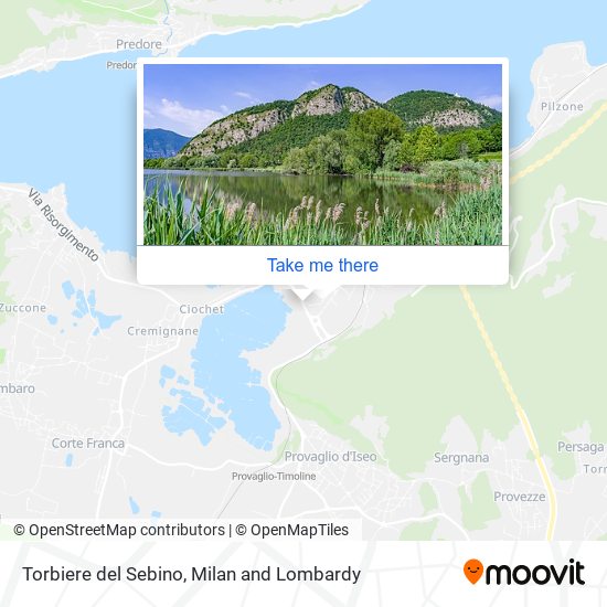 Torbiere del Sebino map