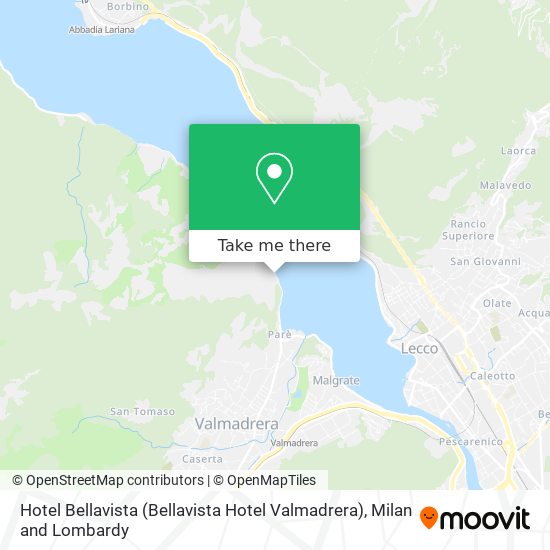 Hotel Bellavista (Bellavista Hotel Valmadrera) map