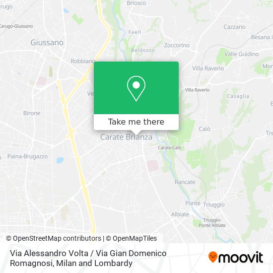 Via Alessandro Volta / Via Gian Domenico Romagnosi map
