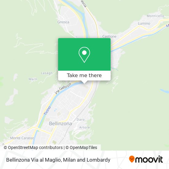 Bellinzona Via al Maglio map
