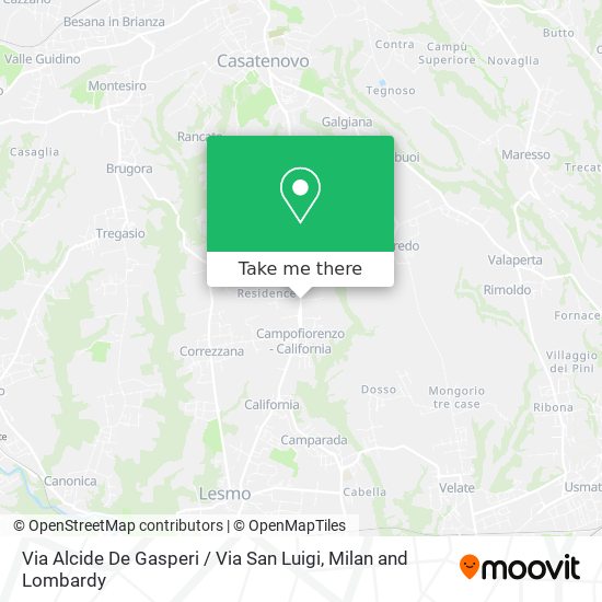 Via Alcide De Gasperi / Via San Luigi map
