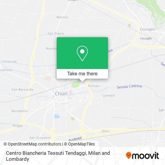 Centro Biancheria Tessuti Tendaggi map