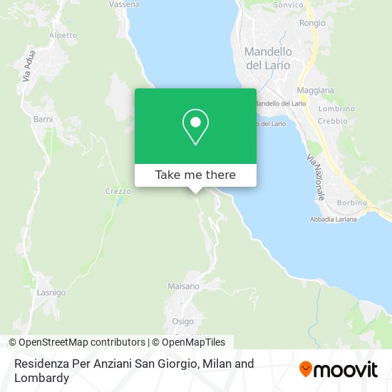 Residenza Per Anziani San Giorgio map