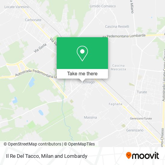Il Re Del Tacco map