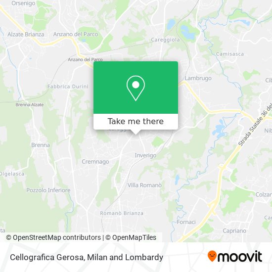 Cellografica Gerosa map