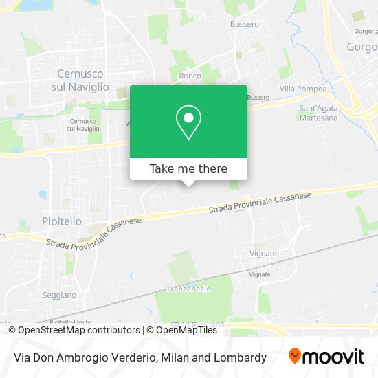 Via Don Ambrogio Verderio map