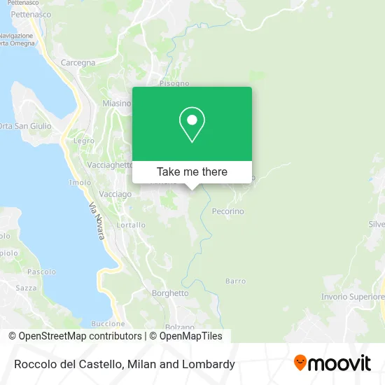 Roccolo del Castello map