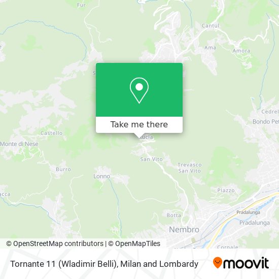 Tornante 11 (Wladimir Belli) map