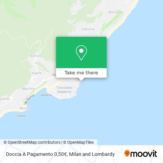 Doccia A Pagamento 0,50€ map