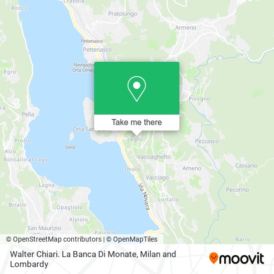 Walter Chiari. La Banca Di Monate map